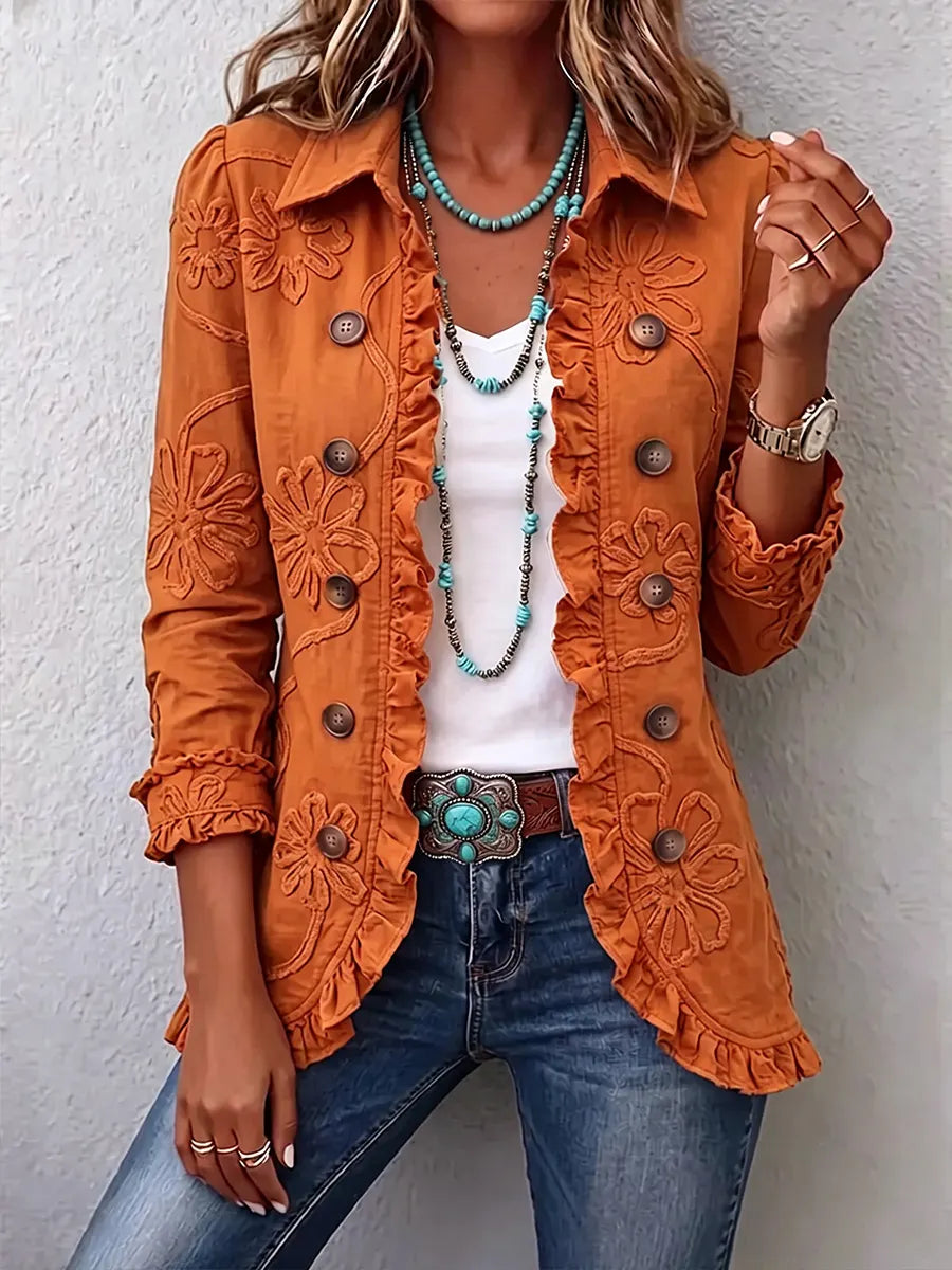 New Arrival🔥 Vintage Floral Bloom Button Jacket