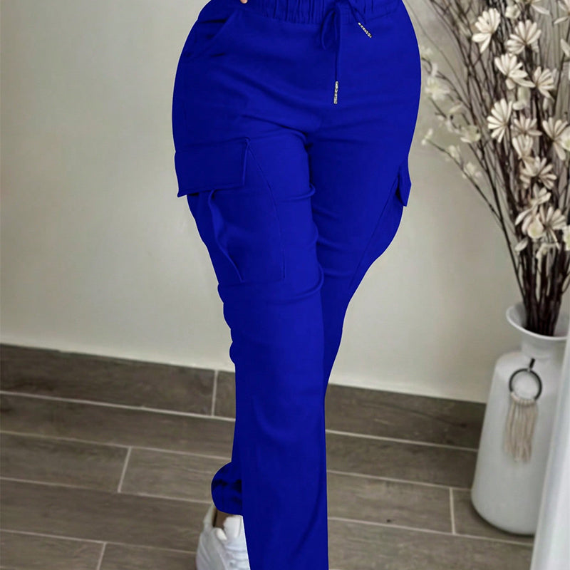 ⏰Last Day Sale 60% Off💃 Women's Casual Drawstring Waist Cargo Pants – Relaxed Utility Style With Comfortable Everyday Fit