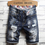 🔥 LAST DAY — 49% OFF!-Street Style Patchwork Denim Shorts