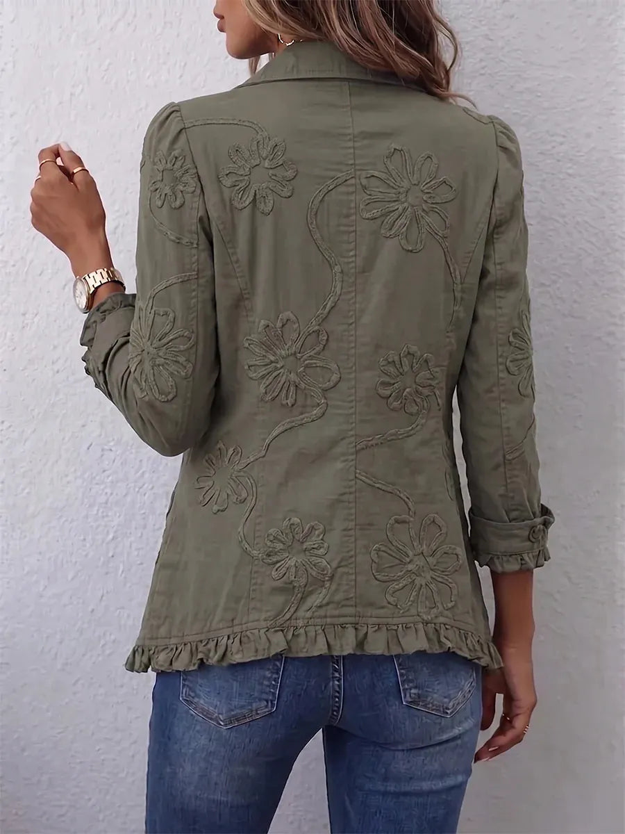New Arrival🔥 Vintage Floral Bloom Button Jacket