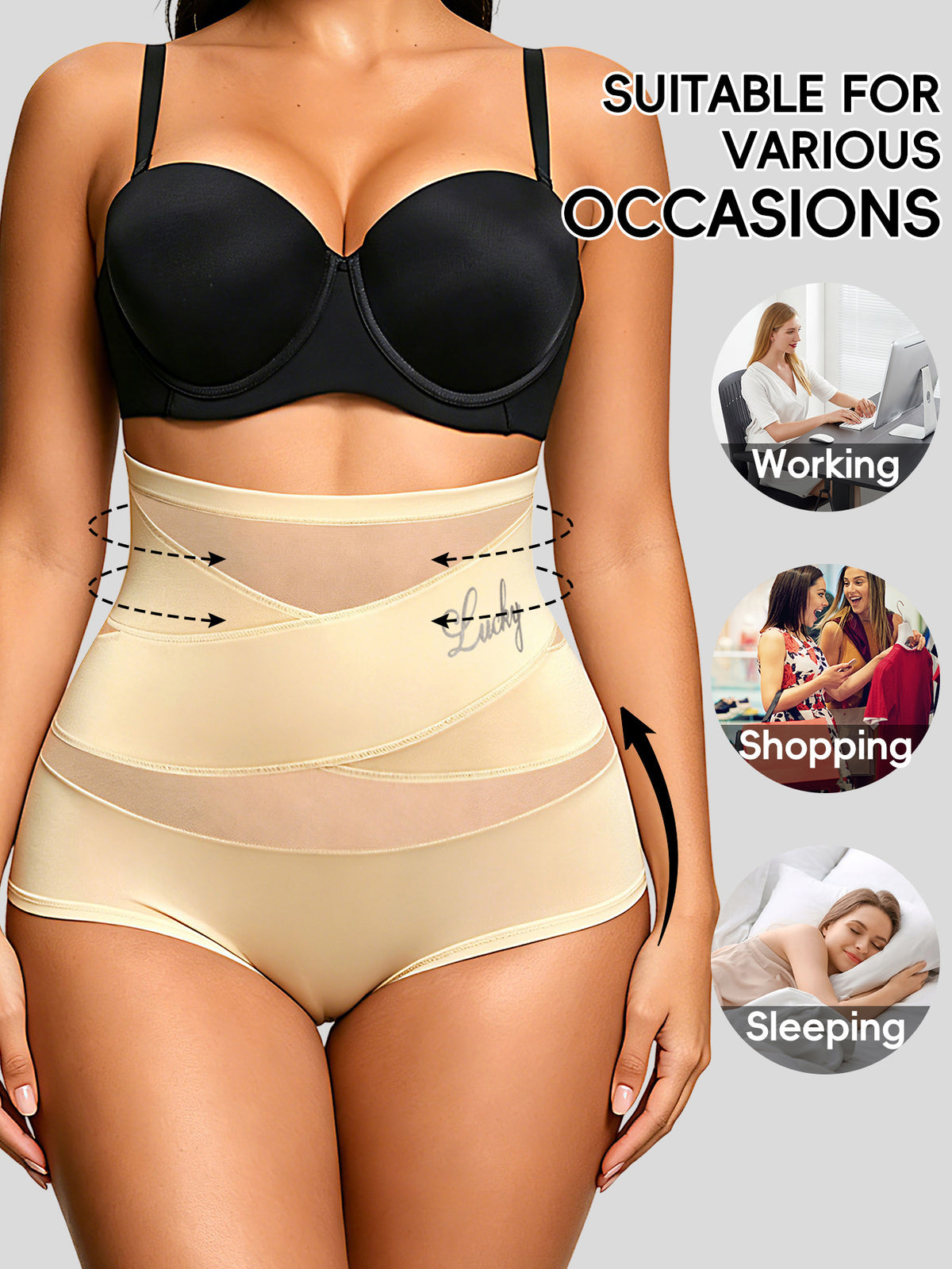 High-Waist TummyControl SeamlessShaping Panties