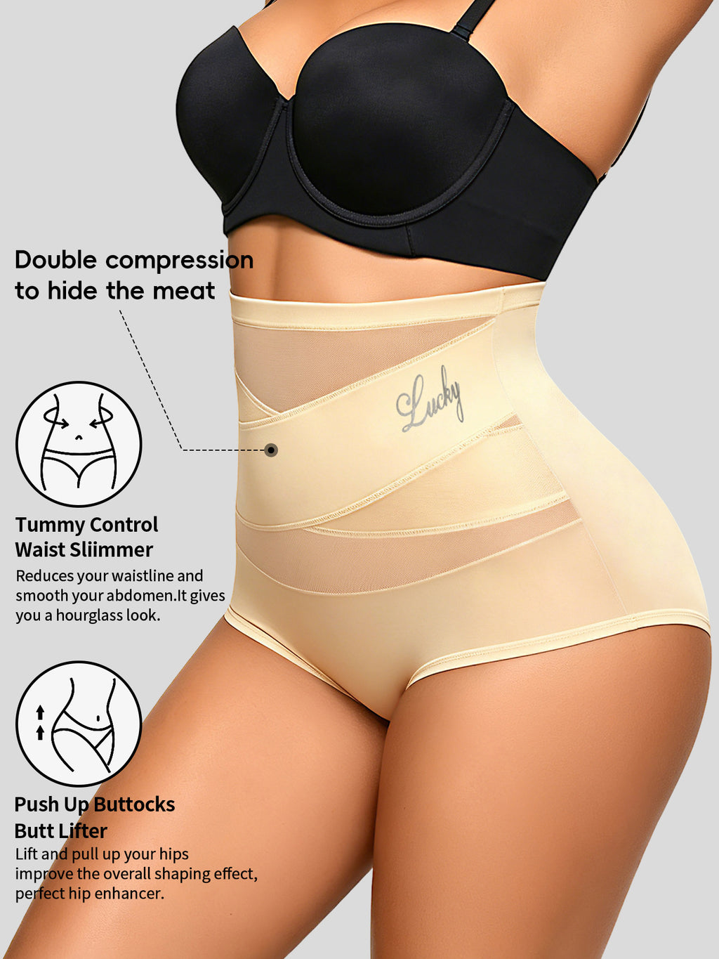 High-Waist TummyControl SeamlessShaping Panties