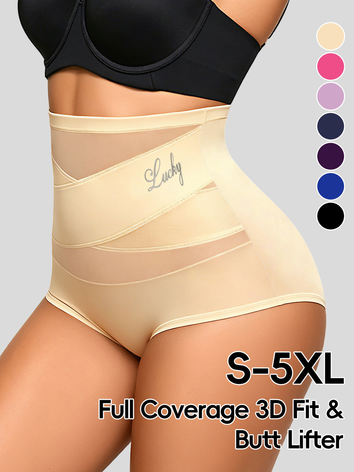 High-Waist TummyControl SeamlessShaping Panties